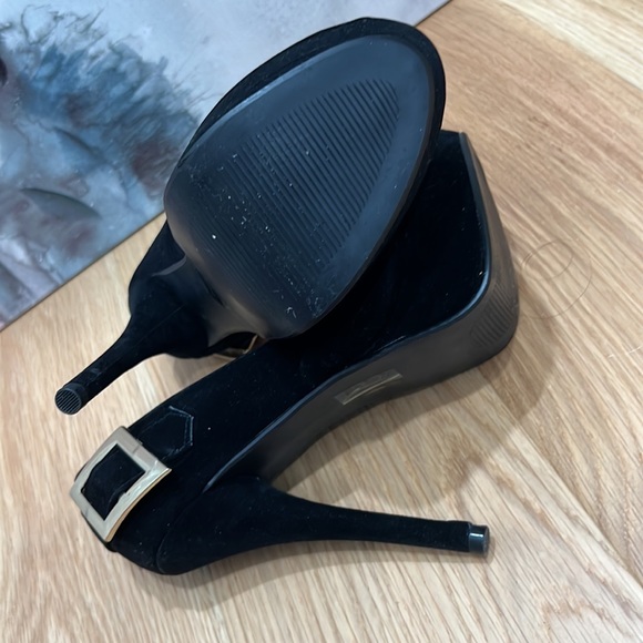 Black suede stilettos size 8 - Picture 4 of 4